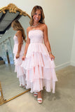 Barefoot Beauty Layered Maxi Dress Pink