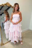 Barefoot Beauty Layered Maxi Dress Pink