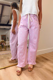 Annie Polka Dot Barrel Jeans Pink