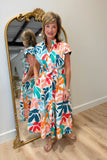 APNY Tie Front Dress Coral