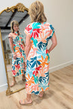 APNY Tie Front Dress Coral