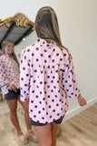 School Days Dotted Blouse Pink