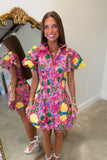 Surfside Floral Puff Sleeve Dress