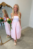 Blushing Beauty Strapless Dress Pink