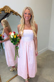 Blushing Beauty Strapless Dress Pink