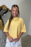 Spring Fest Short Sleeve Sweater Butter RESTOCK