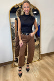 RD Style Yvette Funnel Neck Scuba Top Black