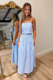 Carolina Stripes Cami Tank Blue