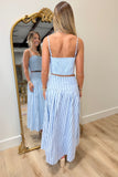 Carolina Stripes Cami Tank Blue