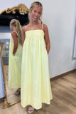 Lemon Refresh Maxi Dress
