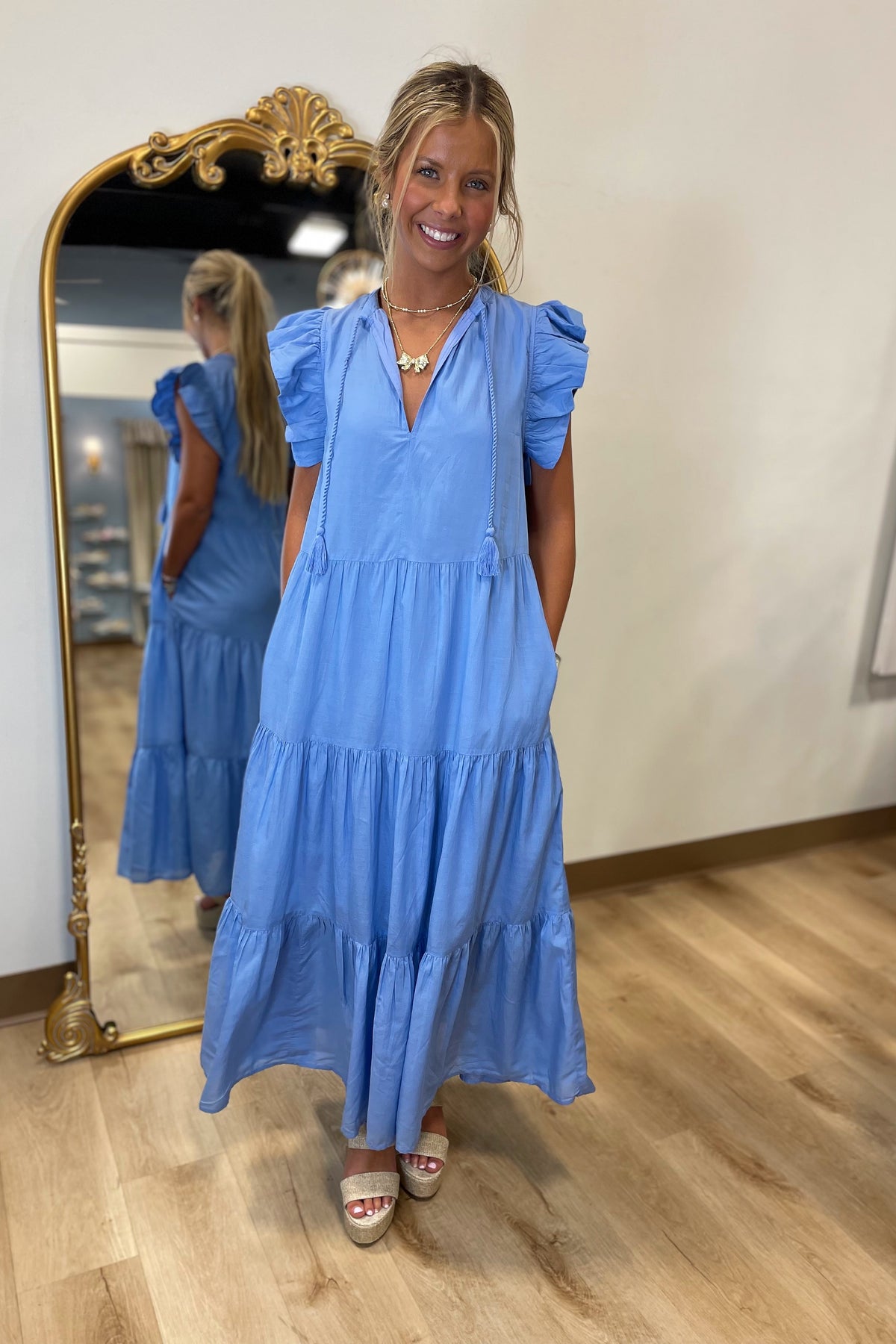 Blue Sky Day Maxi Dress