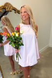 Party in Pink Bubble Hem Dress