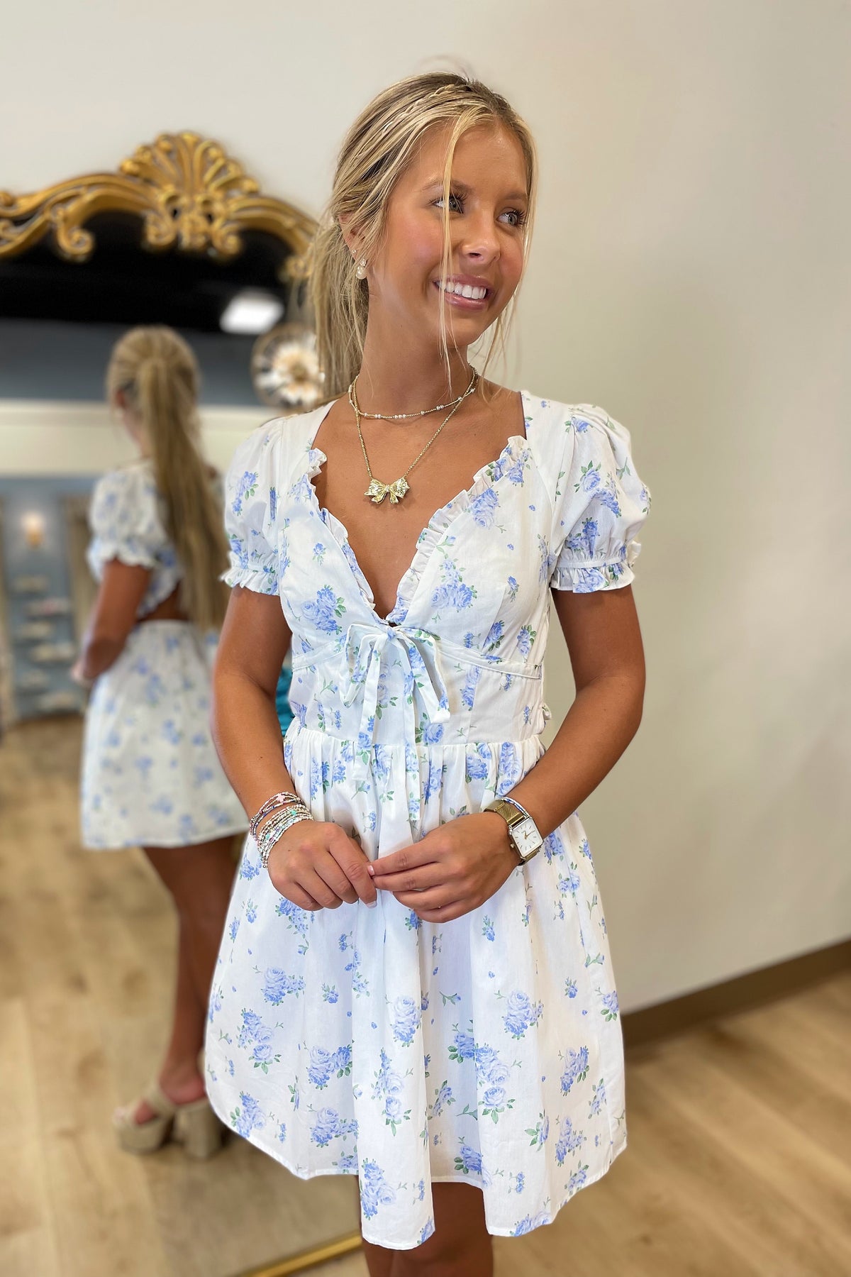 Blue Bouquet Dress