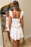 Bridal Barbecue Skirt Set White