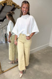 Spring Fest Short Sleeve Sweater White