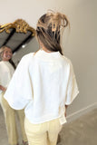 Spring Fest Short Sleeve Sweater White