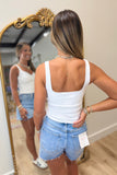 RD Style Imane Sweetheart Tank White