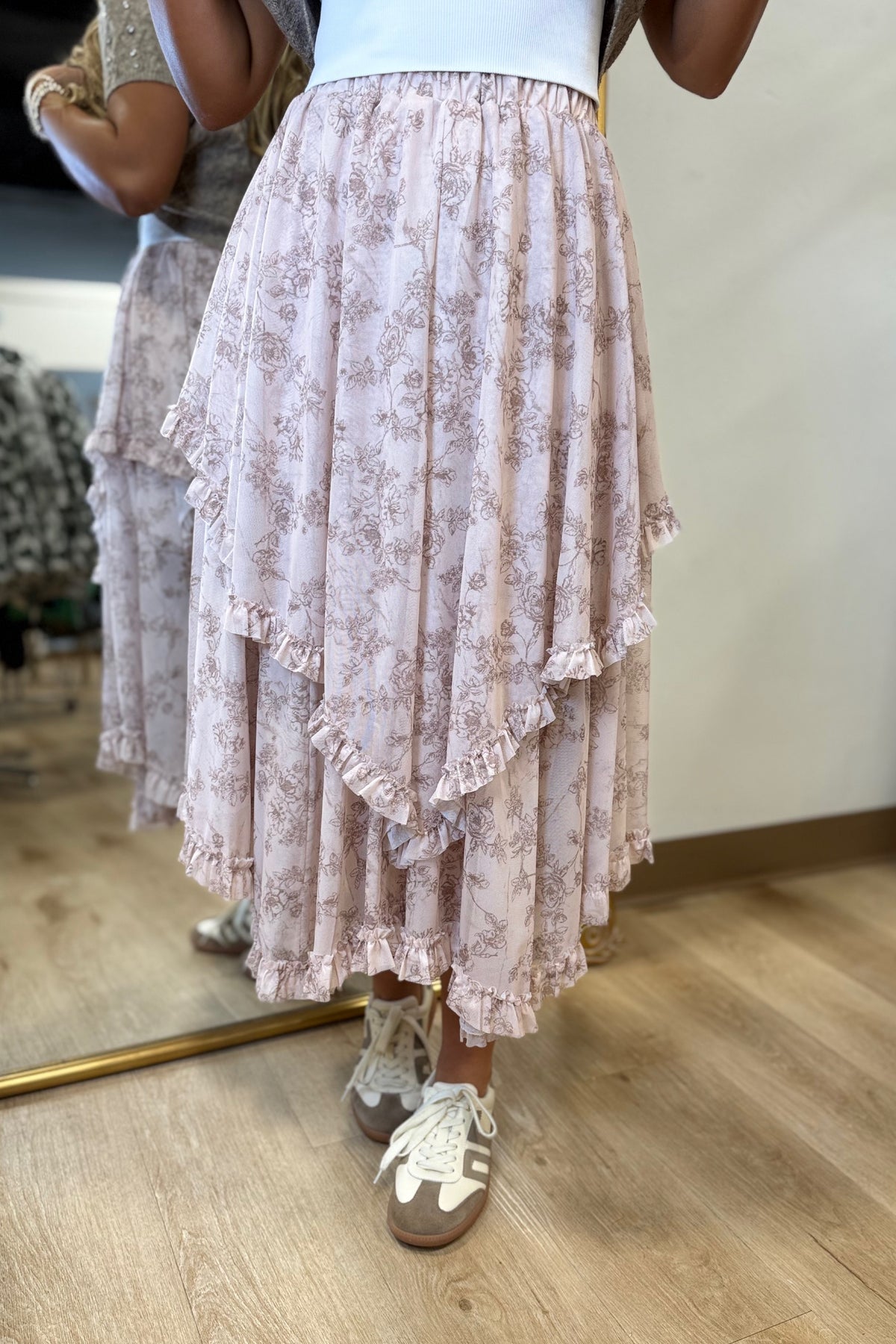 Floral Fever Skirt Blush RESTOCK