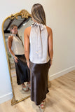 RD Style Lysell Halter Top Taupe