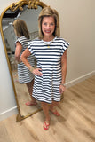 RD Style Kedzie Crew Neck Dress Navy