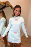 E Squared Solid Skort Mint to Be