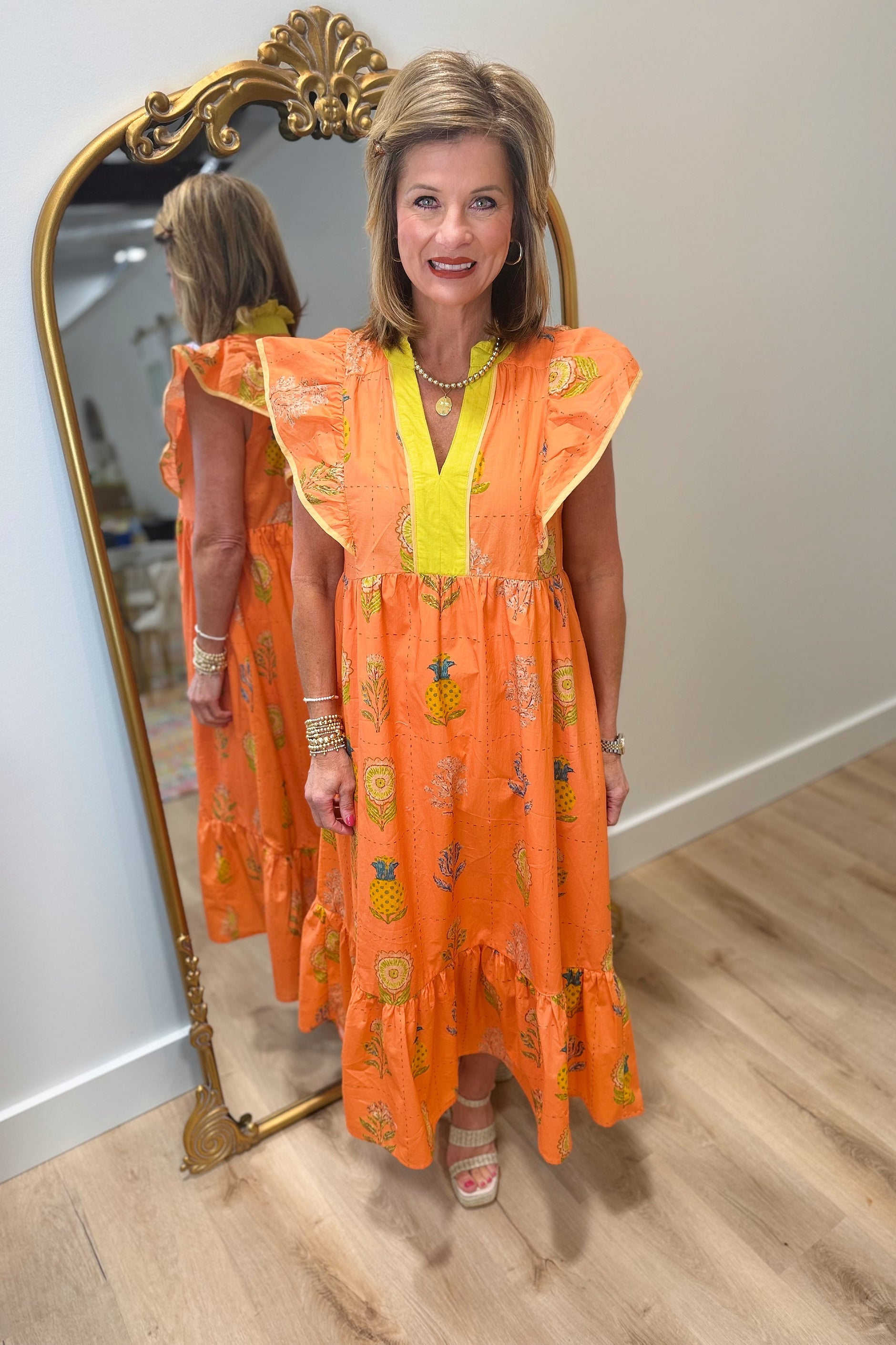umgee orange dress Umgee Women Bright Orange Shift Dress Size Medium Summer Cruise Vacation