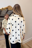 Dot Your Calendar Blouse Cream