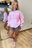 Lulu Mac Tone on Tone Sweatshirt Pink