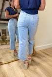 APNY Cropped Wide Leg Pant Light Indigo
