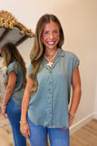 Last Summer Night Top Olive