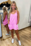 Cozumel Sporty Romper Dress Bubblegum