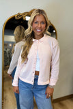 Sweet As Can Be Sweater Cardigan Pink