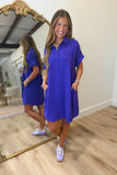 Fright Night Lights Dress Purple