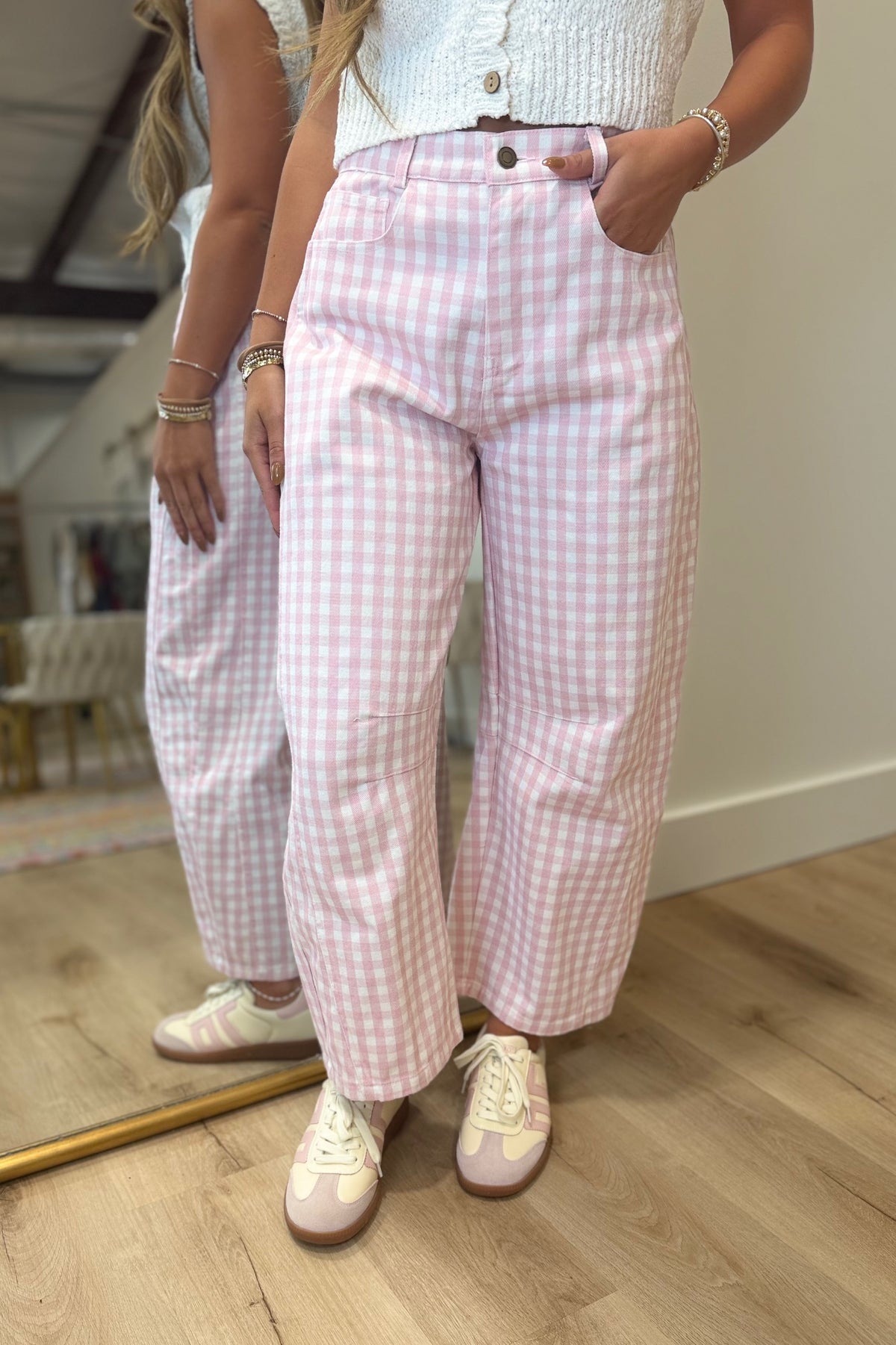 Pink Picnic Barrel Pants Pink