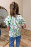 Cabana Bloom Top Green