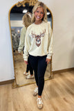 In the Wild Crew Neck Sweatshirt Deer Beige