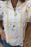 Bright Blooming Top White