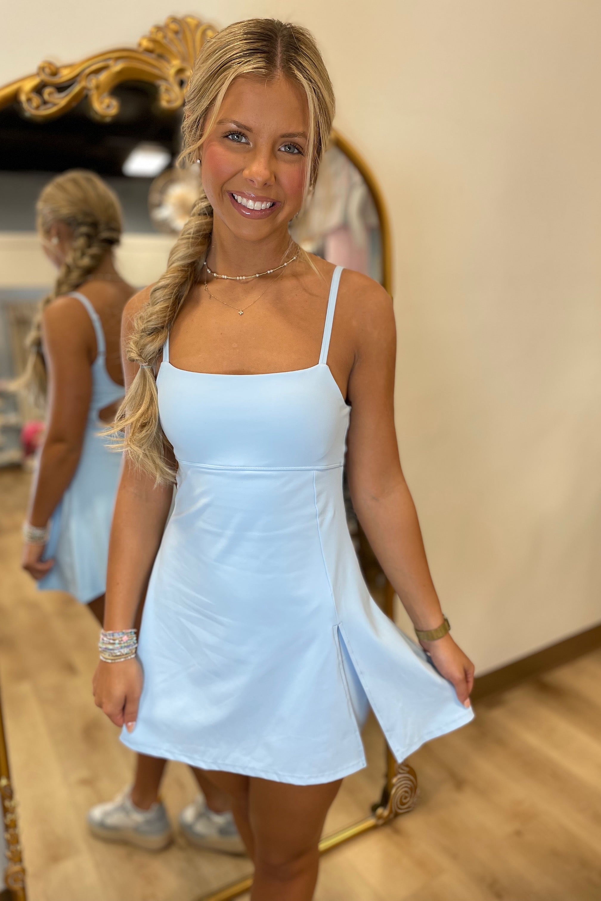 a line athletic dress A-Line Athletic Dress Blue