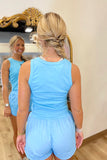 Turq Lulu Mac Solid Tank Tops