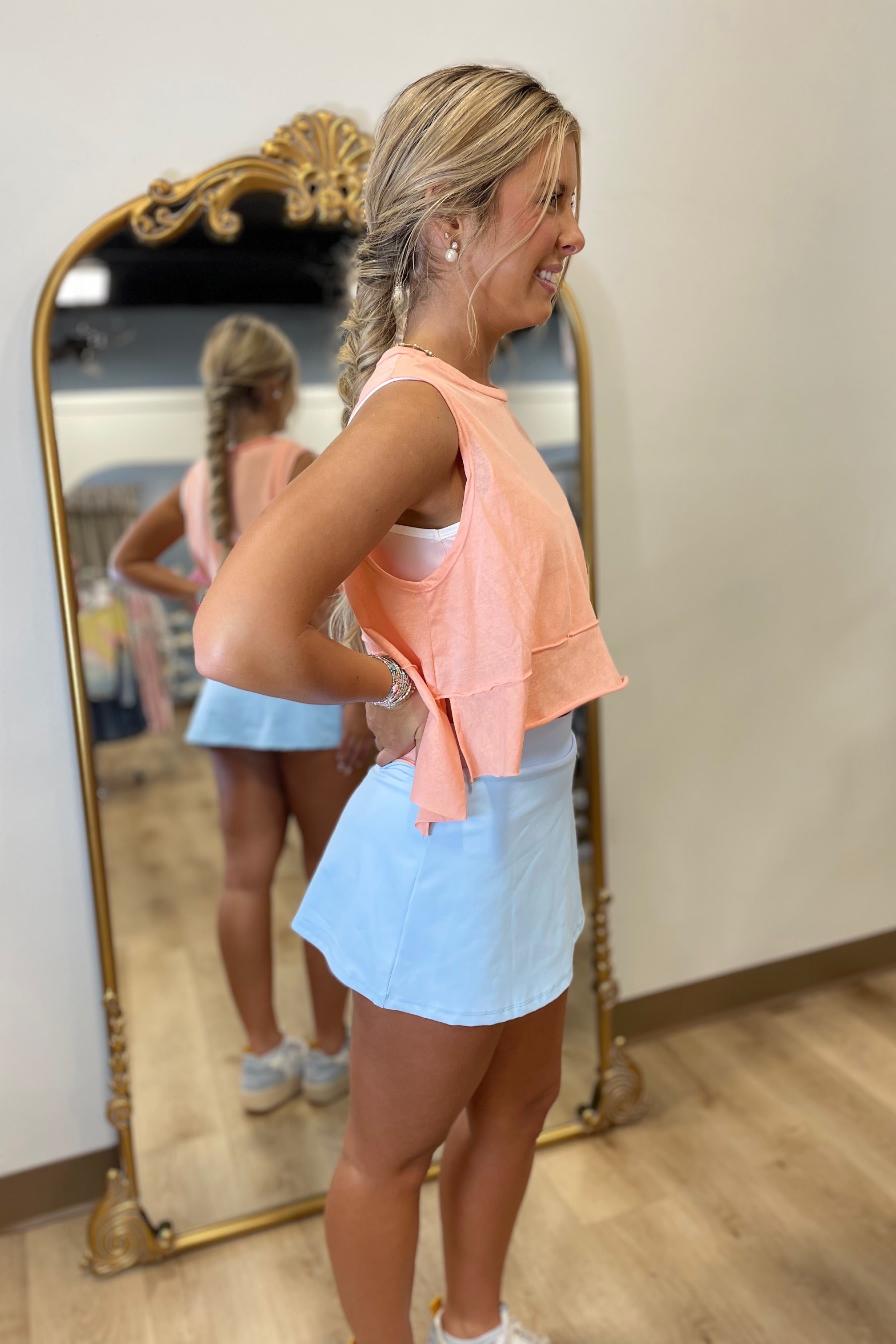 Flowy Athletic Tank Peach