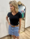 Another Love Maddie Rib Tee -black