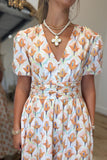 Glowing Garden Midi Dress