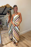 Harvest Hues Striped Skirt Set