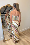 Harvest Hues Striped Skirt Set