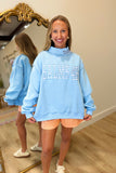Psalm 46:5 Mock Neck Sweatshirt Blue