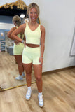 Just a Girl Biker Shorts Lemon