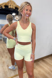 Just a Girl Biker Shorts Lemon