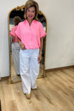 Cool Breeze Button Down Shirt Pink