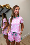 Polka Dots in Pastel Short Set Pink