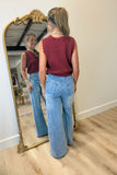 Seasonal Change Sweater Vest Burgundy